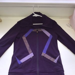 purple lulu lemon workout jacket